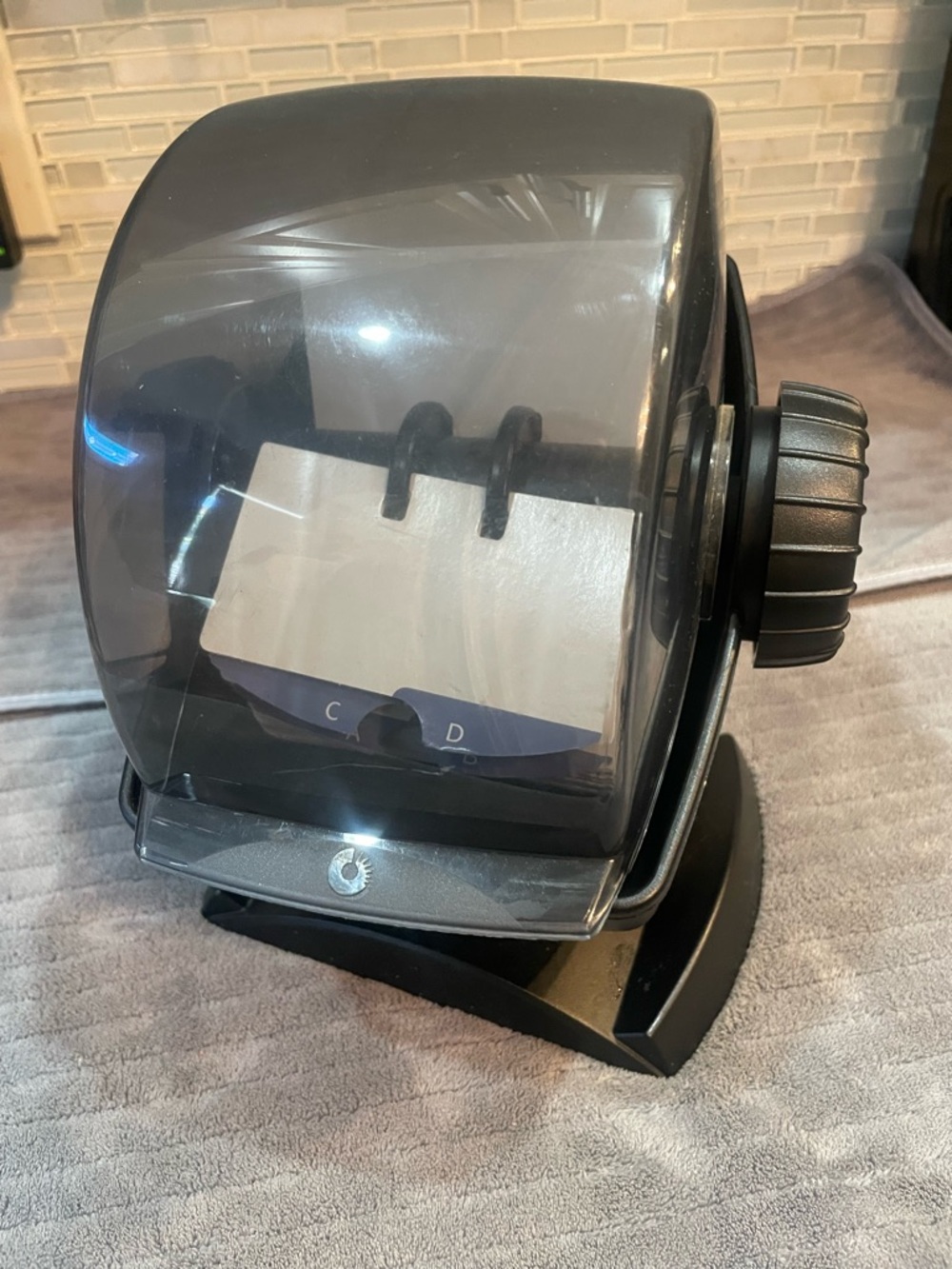 ROLODEX Vintage Covered Rotary Rotating Swivel Base